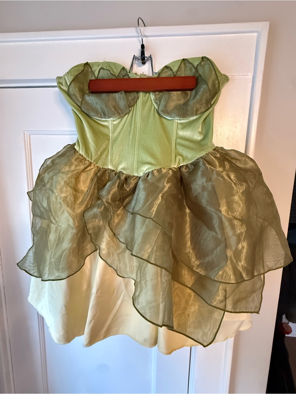 Dolls Kill Trickz N’ Treatz Green Princess Dress Tiana Tinkerbell Inspired SizeM - Picture 3 of 9